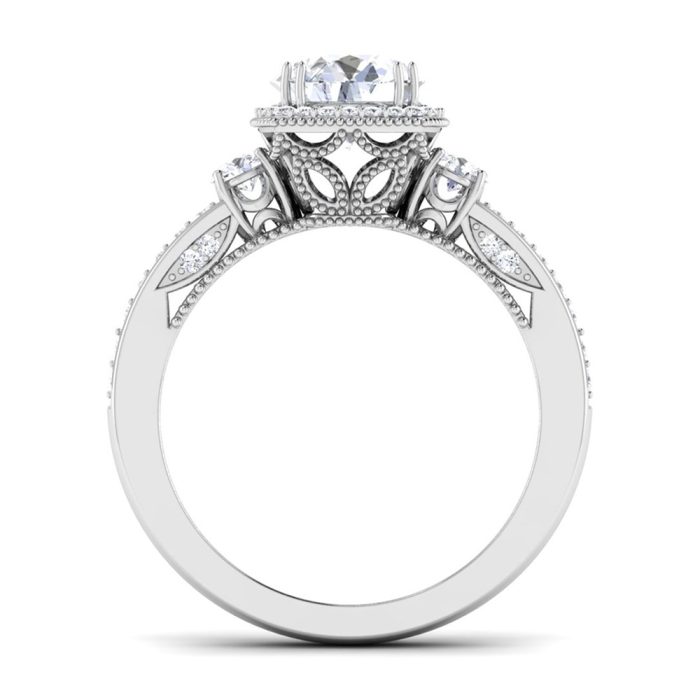 1.88 ct Natural Diamond Solitaire Engagement Wedding Rings14k Gold - Image 5