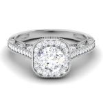 1.09 ct Natural Diamond Solitaire Engagement Wedding Rings14k Gold - Image 2