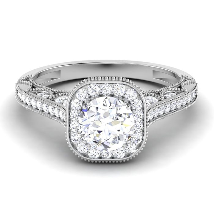 1.09 ct Natural Diamond Solitaire Engagement Wedding Rings14k Gold - Image 2