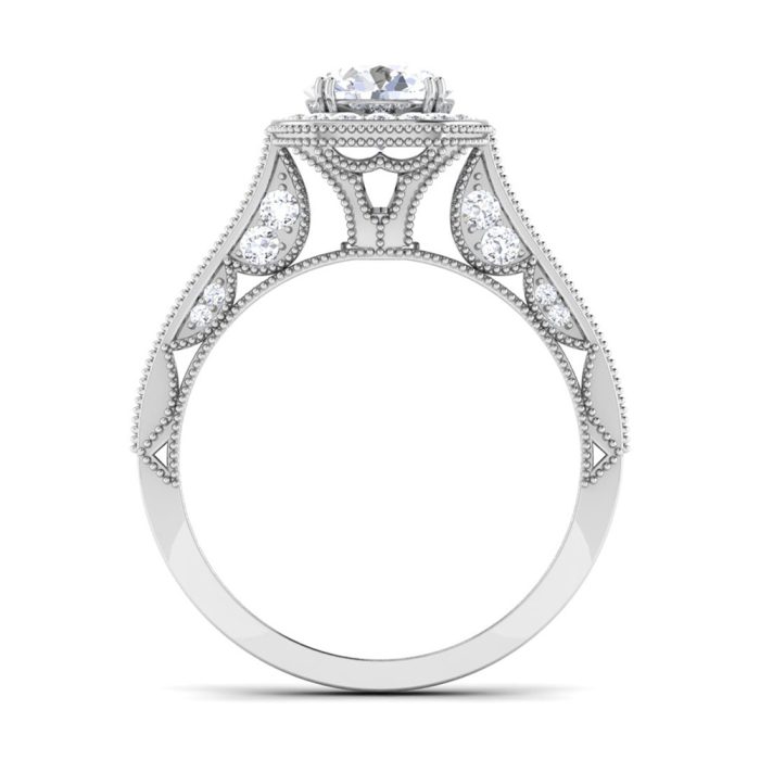 1.09 ct Natural Diamond Solitaire Engagement Wedding Rings14k Gold - Image 5