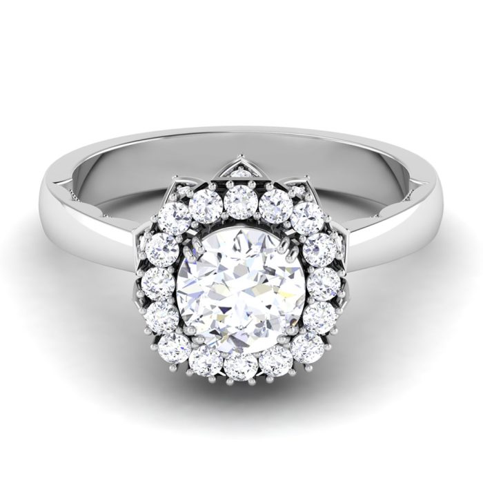 1.41 ct Natural Diamond Solitaire Engagement Wedding Rings14k Gold - Image 2