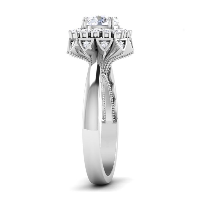 1.41 ct Natural Diamond Solitaire Engagement Wedding Rings14k Gold - Image 4