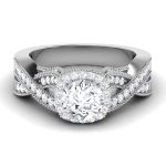 1.28 ct Natural Diamond Solitaire Engagement Wedding Rings14k Gold - Image 2