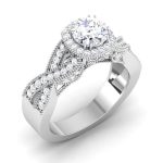 1.28 ct Natural Diamond Solitaire Engagement Wedding Rings14k Gold