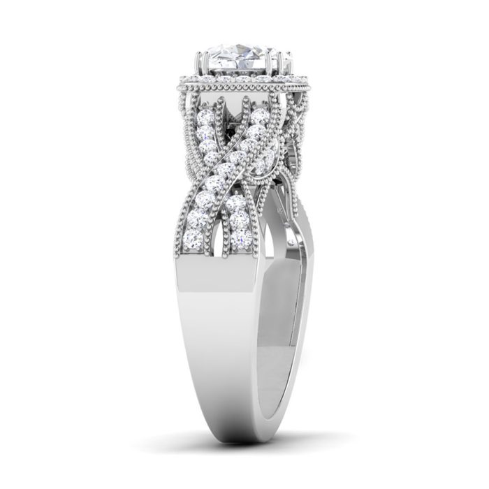1.28 ct Natural Diamond Solitaire Engagement Wedding Rings14k Gold - Image 4