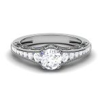 1.25 ct Natural Diamond Solitaire Engagement Wedding Rings14k Gold - Image 2