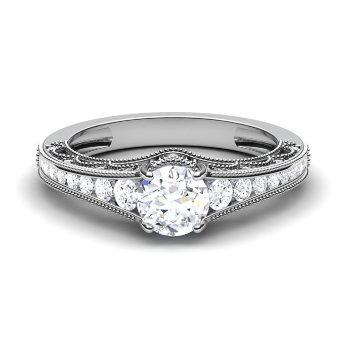 1.25 ct Natural Diamond Solitaire Engagement Wedding Rings14k Gold - Image 2