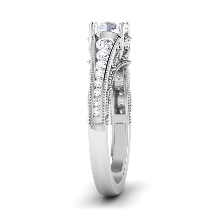 1.25 ct Natural Diamond Solitaire Engagement Wedding Rings14k Gold - Image 4