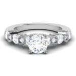 1.39 ct Natural Diamond Solitaire Engagement Wedding Rings14k Gold - Image 2
