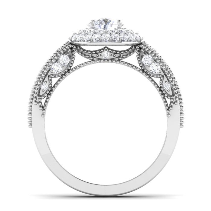 1.39 ct Natural Diamond Solitaire Engagement Wedding Rings14k Gold - Image 5