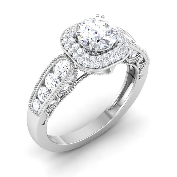 1.80 ct Natural Diamond Solitaire Engagement Wedding Rings14k Gold - Image 1