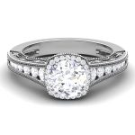1.40 ct Natural Diamond Solitaire Engagement Wedding Rings14k Gold - Image 2