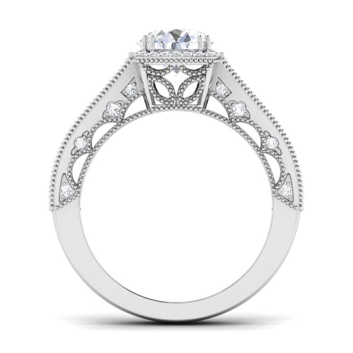 1.40 ct Natural Diamond Solitaire Engagement Wedding Rings14k Gold - Image 5