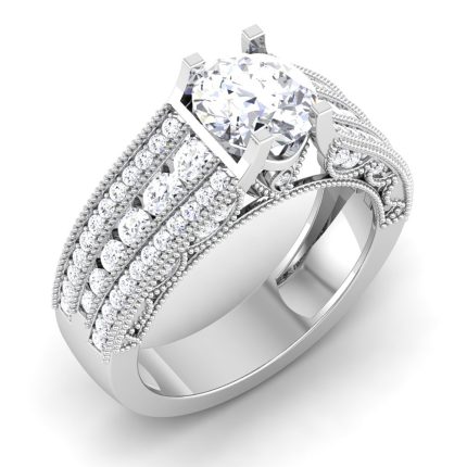 1.85 ct Natural Diamond Solitaire Engagement Wedding Rings14k Gold