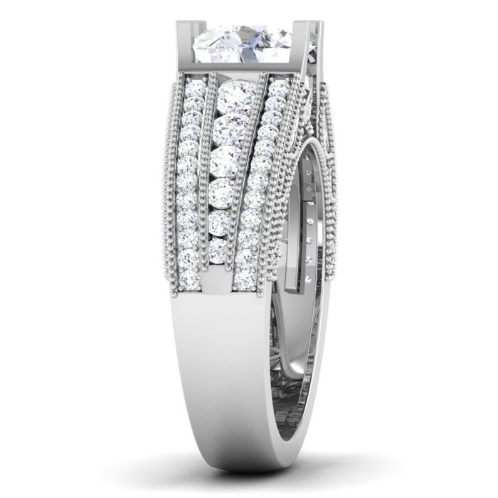 1.85 ct Natural Diamond Solitaire Engagement Wedding Rings14k Gold - Image 4
