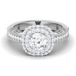 1.30 ct Natural Diamond Solitaire Engagement Wedding Rings14k Gold - Image 2