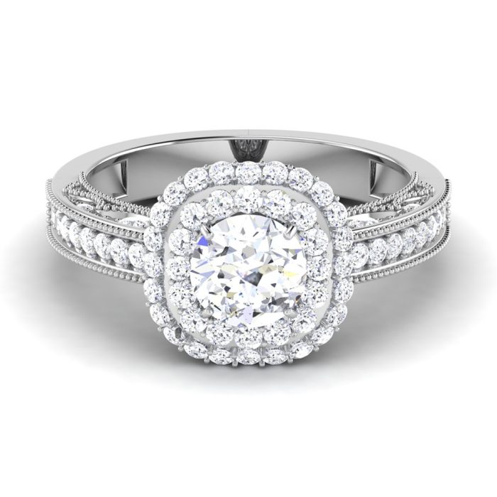 1.30 ct Natural Diamond Solitaire Engagement Wedding Rings14k Gold - Image 2