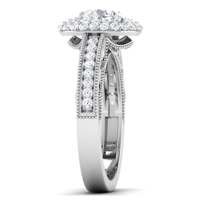 1.30 ct Natural Diamond Solitaire Engagement Wedding Rings14k Gold - Image 4
