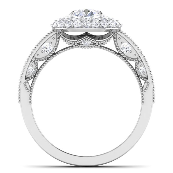 1.30 ct Natural Diamond Solitaire Engagement Wedding Rings14k Gold - Image 5