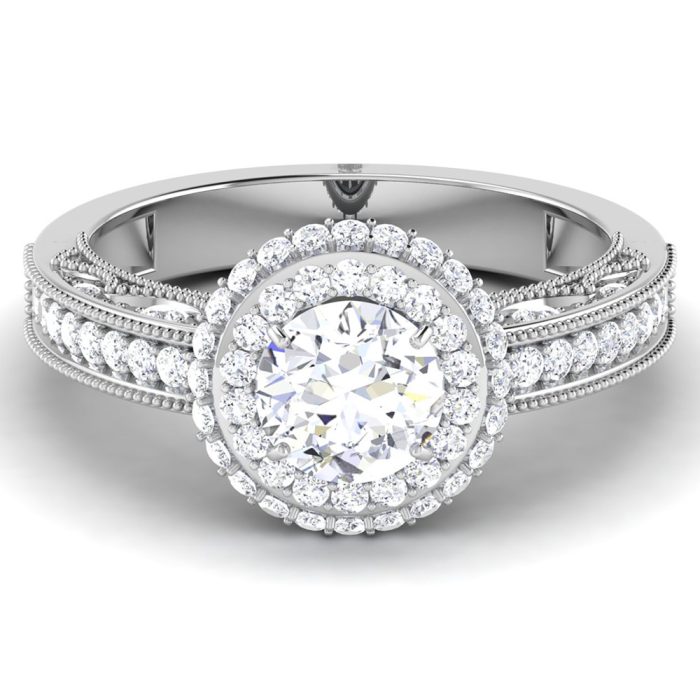 1.25 ct Natural Diamond Solitaire Engagement Wedding Rings14k Gold - Image 2