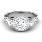 1.55 ct Natural Diamond Solitaire Engagement Wedding Rings14k Gold - Image 2