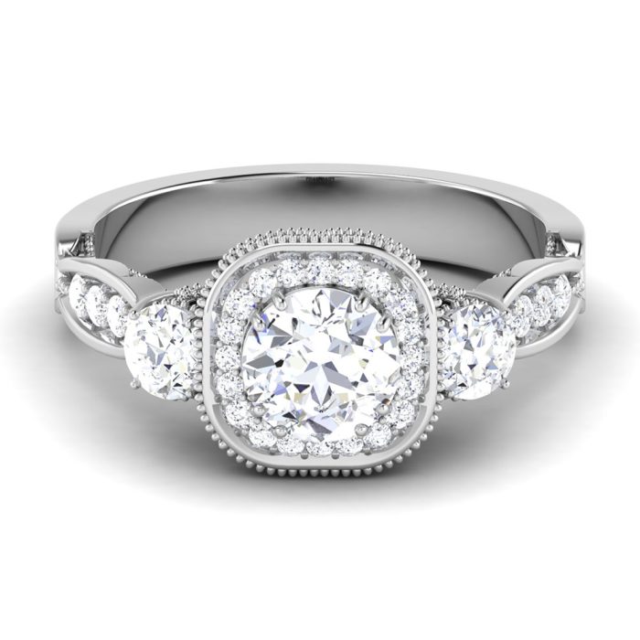 1.55 ct Natural Diamond Solitaire Engagement Wedding Rings14k Gold - Image 2