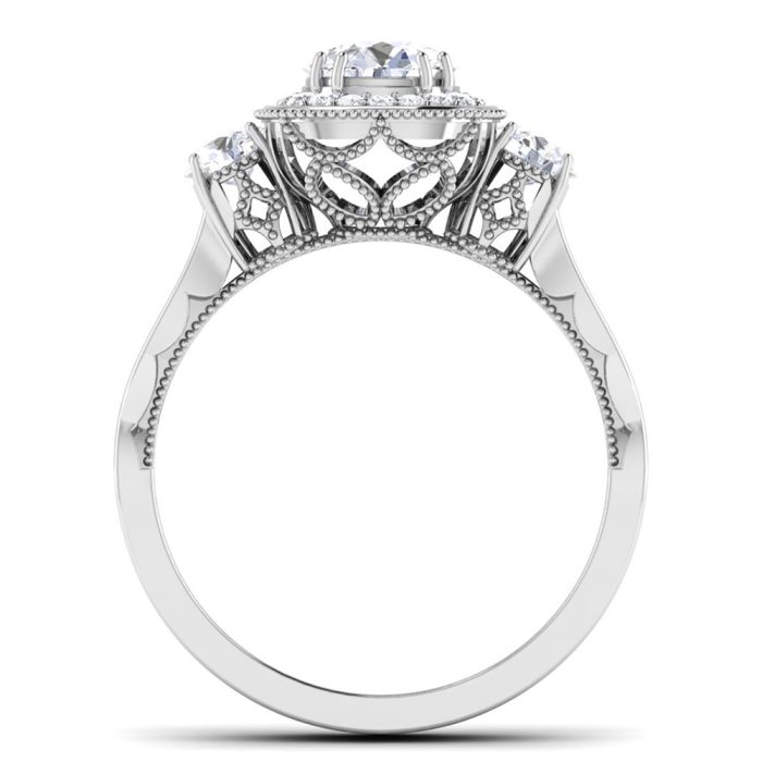 1.55 ct Natural Diamond Solitaire Engagement Wedding Rings14k Gold - Image 5