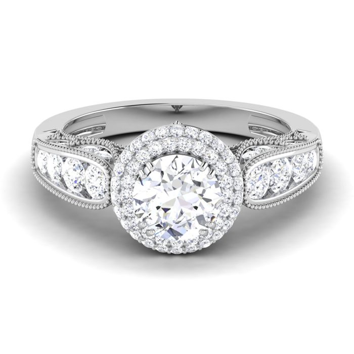 1.80 ct Natural Diamond Solitaire Engagement Wedding Rings14k Gold - Image 2