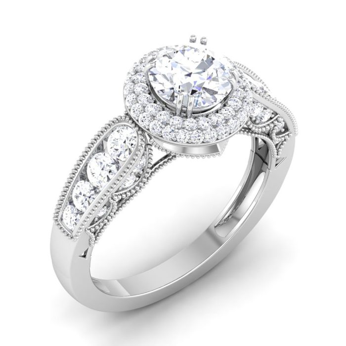 1.80 ct Natural Diamond Solitaire Engagement Wedding Rings14k Gold - Image 1