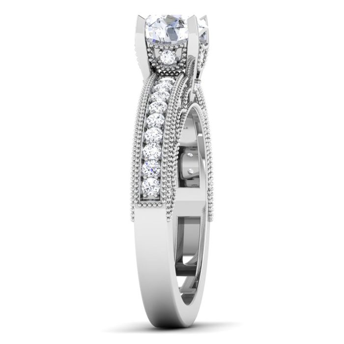 1.05 ct Natural Diamond Solitaire Engagement Wedding Rings14k Gold - Image 4