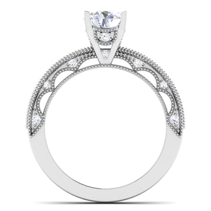 1.05 ct Natural Diamond Solitaire Engagement Wedding Rings14k Gold - Image 5