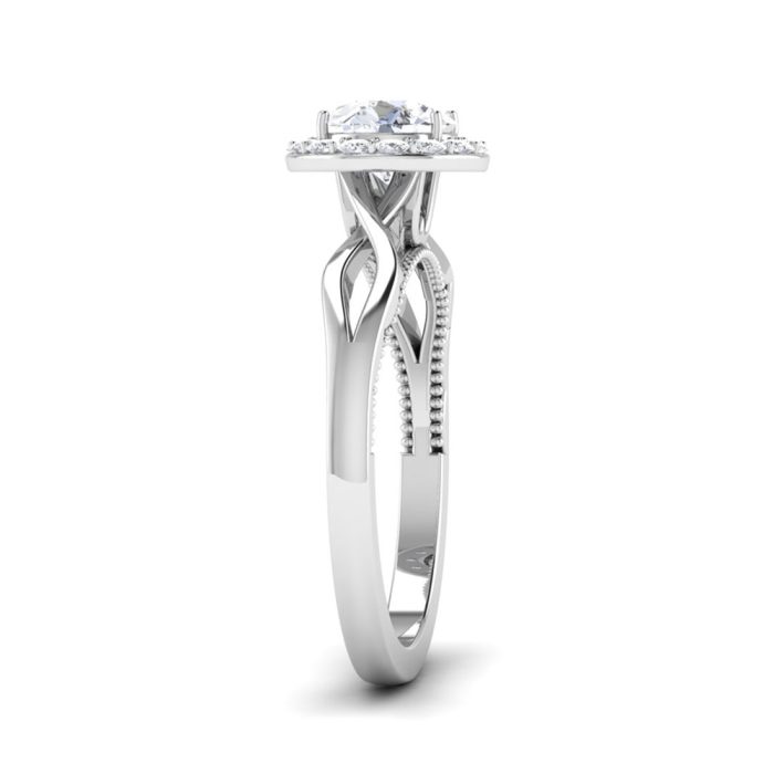 1.00 ct Natural Diamond Solitaire Engagement Wedding Rings14k Gold - Image 4