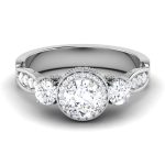 1.15 ct Natural Diamond Solitaire Engagement Wedding Rings14k Gold - Image 2
