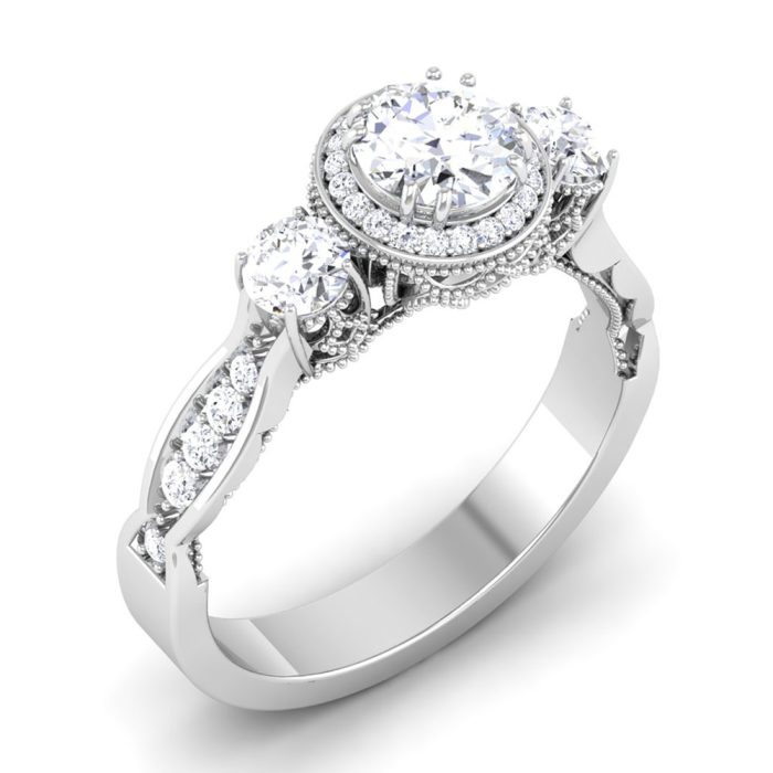 1.15 ct Natural Diamond Solitaire Engagement Wedding Rings14k Gold - Image 1