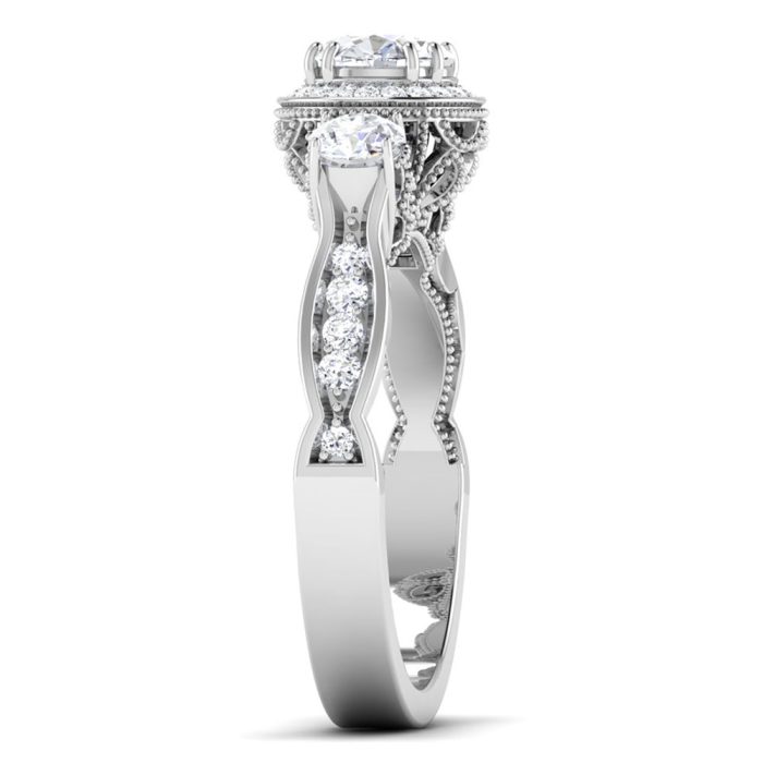 1.15 ct Natural Diamond Solitaire Engagement Wedding Rings14k Gold - Image 4