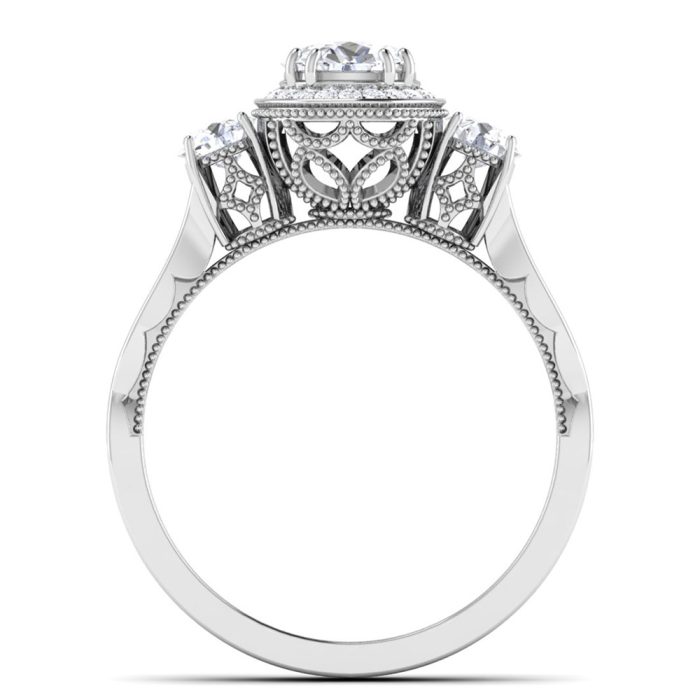 1.15 ct Natural Diamond Solitaire Engagement Wedding Rings14k Gold - Image 5