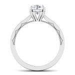 1.00 ct Natural Diamond Solitaire Engagement Wedding Rings14k Gold - Image 5