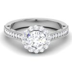 1.05 ct Natural Diamond Solitaire Engagement Wedding Rings14k Gold - Image 2