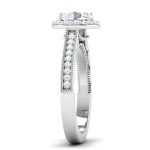 1.05 ct Natural Diamond Solitaire Engagement Wedding Rings14k Gold - Image 4