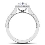 1.05 ct Natural Diamond Solitaire Engagement Wedding Rings14k Gold - Image 5