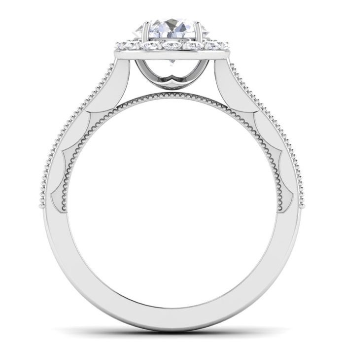 1.05 ct Natural Diamond Solitaire Engagement Wedding Rings14k Gold - Image 5