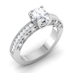 1.00 ct Natural Diamond Solitaire Engagement Wedding Rings14k Gold