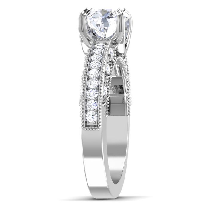 1.00 ct Natural Diamond Solitaire Engagement Wedding Rings14k Gold - Image 4