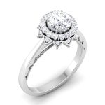 1.00 ct Natural Diamond Solitaire Engagement Wedding Rings14k Gold