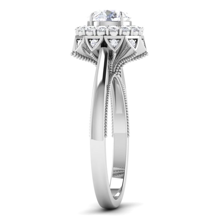 1.00 ct Natural Diamond Solitaire Engagement Wedding Rings14k Gold - Image 4