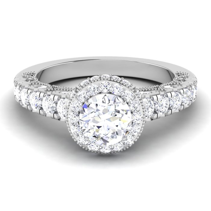 1.80 ct Natural Diamond Solitaire Engagement Wedding Rings14k Gold - Image 2