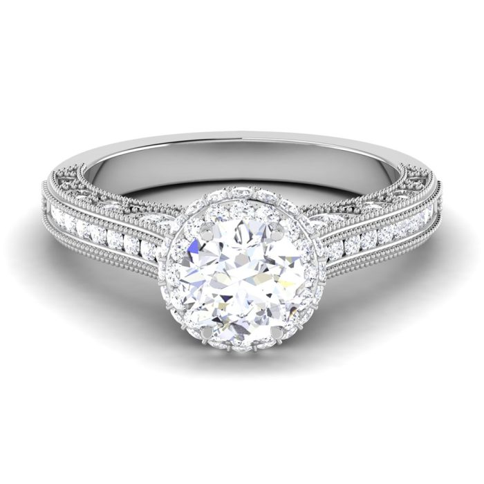 1.86 ct Natural Diamond Solitaire Engagement Wedding Rings14k Gold - Image 2