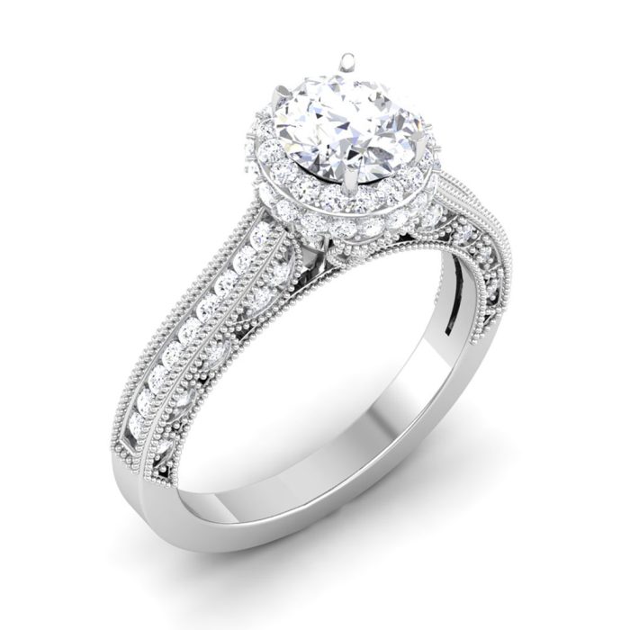 1.86 ct Natural Diamond Solitaire Engagement Wedding Rings14k Gold - Image 1