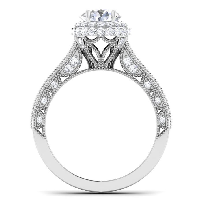 1.86 ct Natural Diamond Solitaire Engagement Wedding Rings14k Gold - Image 5