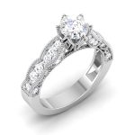 1.28 ct Natural Diamond Solitaire Engagement Wedding Rings14k Gold